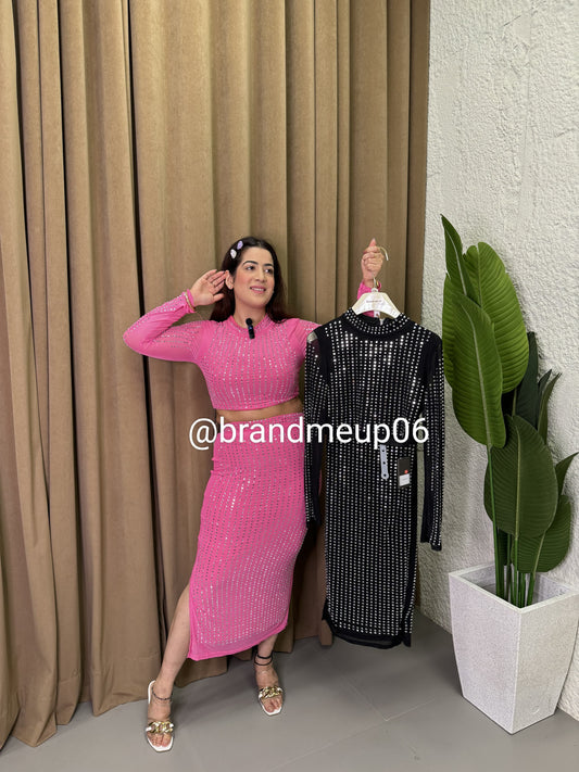 Premium Sequence Top & Skirt Set (PRM-203)