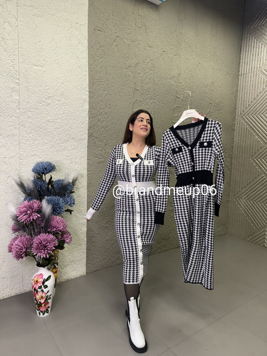 Designer Woolen Long Dress (IMP-263)