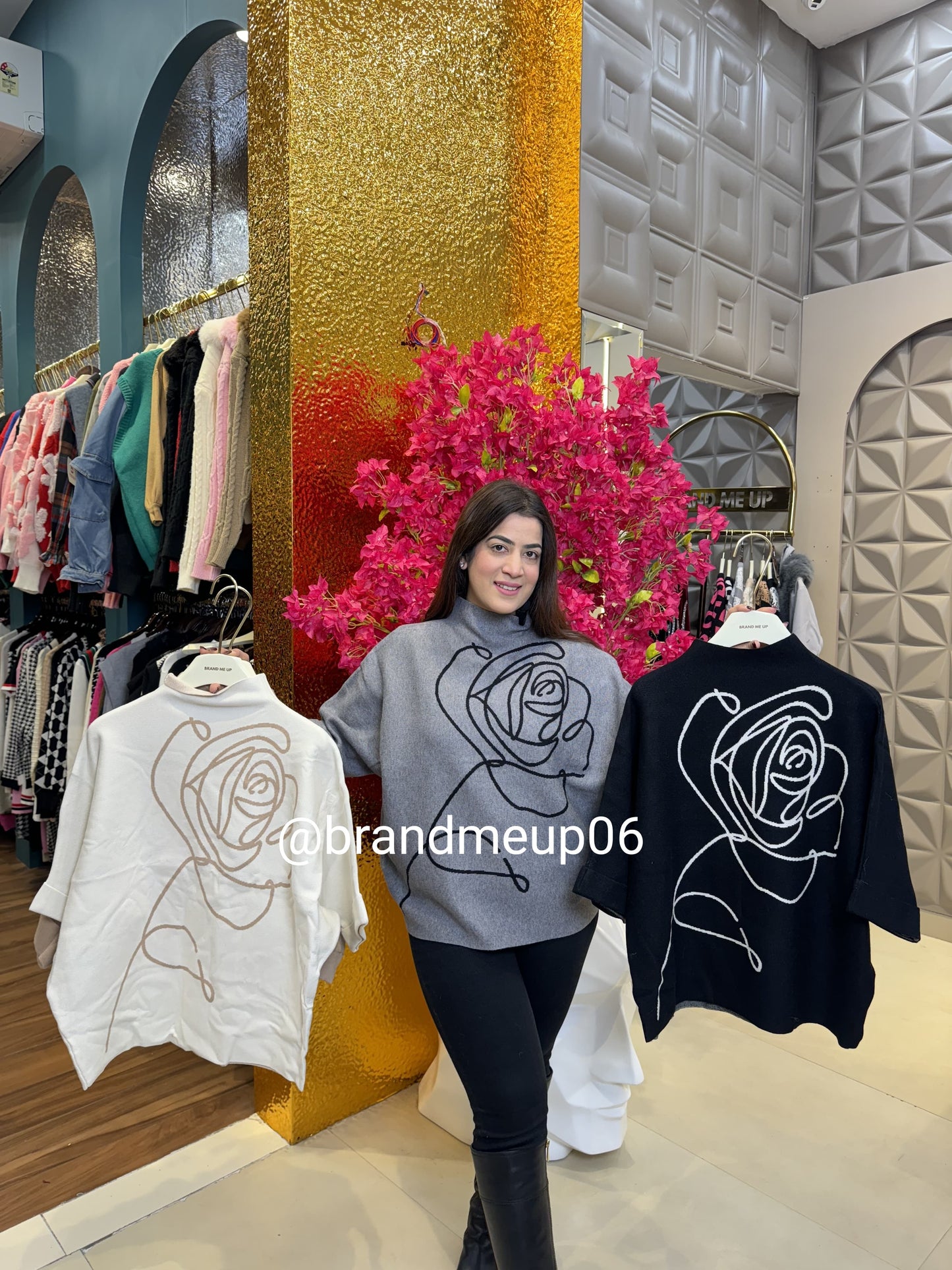 WOOLEN ROSE TOP (IMP-470)