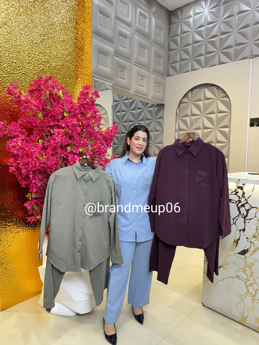 Plain Cord With Lace Pocket (SET378)