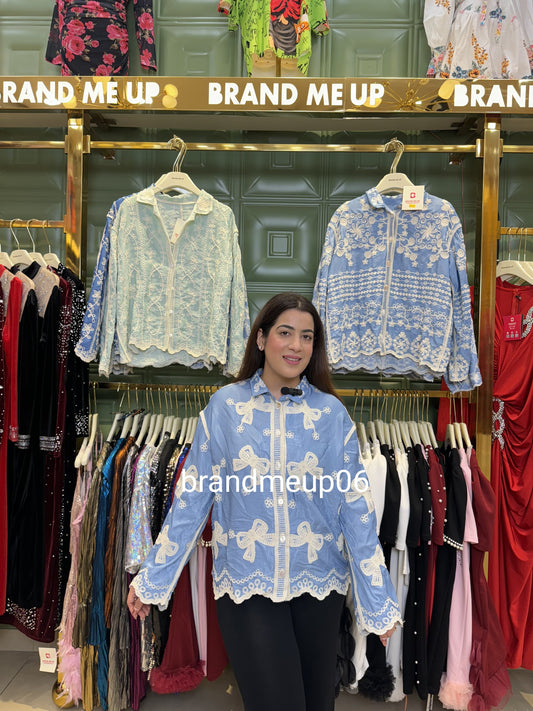 Embroidery Shirt Bow (PRM-281)