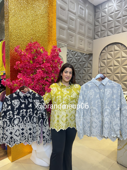 Cotton Embrodery Shirt (PRM-305)