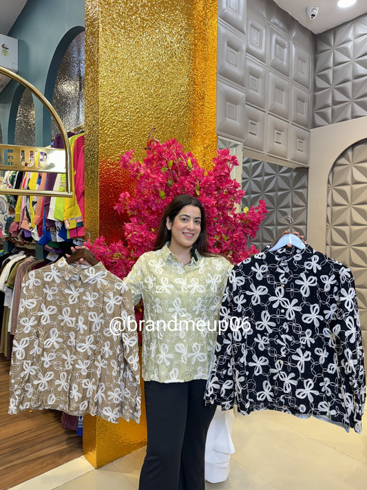 Cotton Embroidery Shirt (PRM-306)