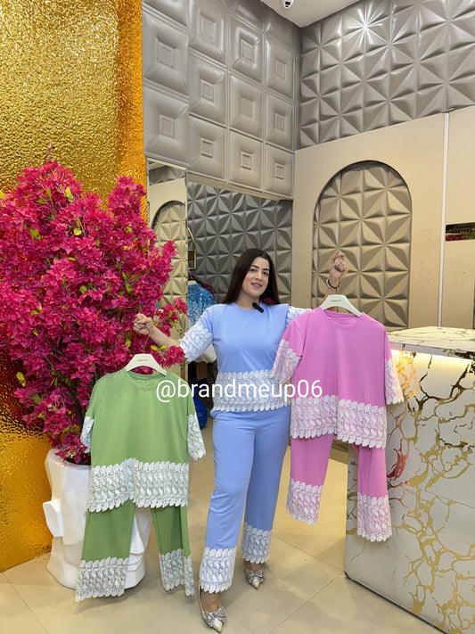 Imported Cord With Lace Details (PRM-353)