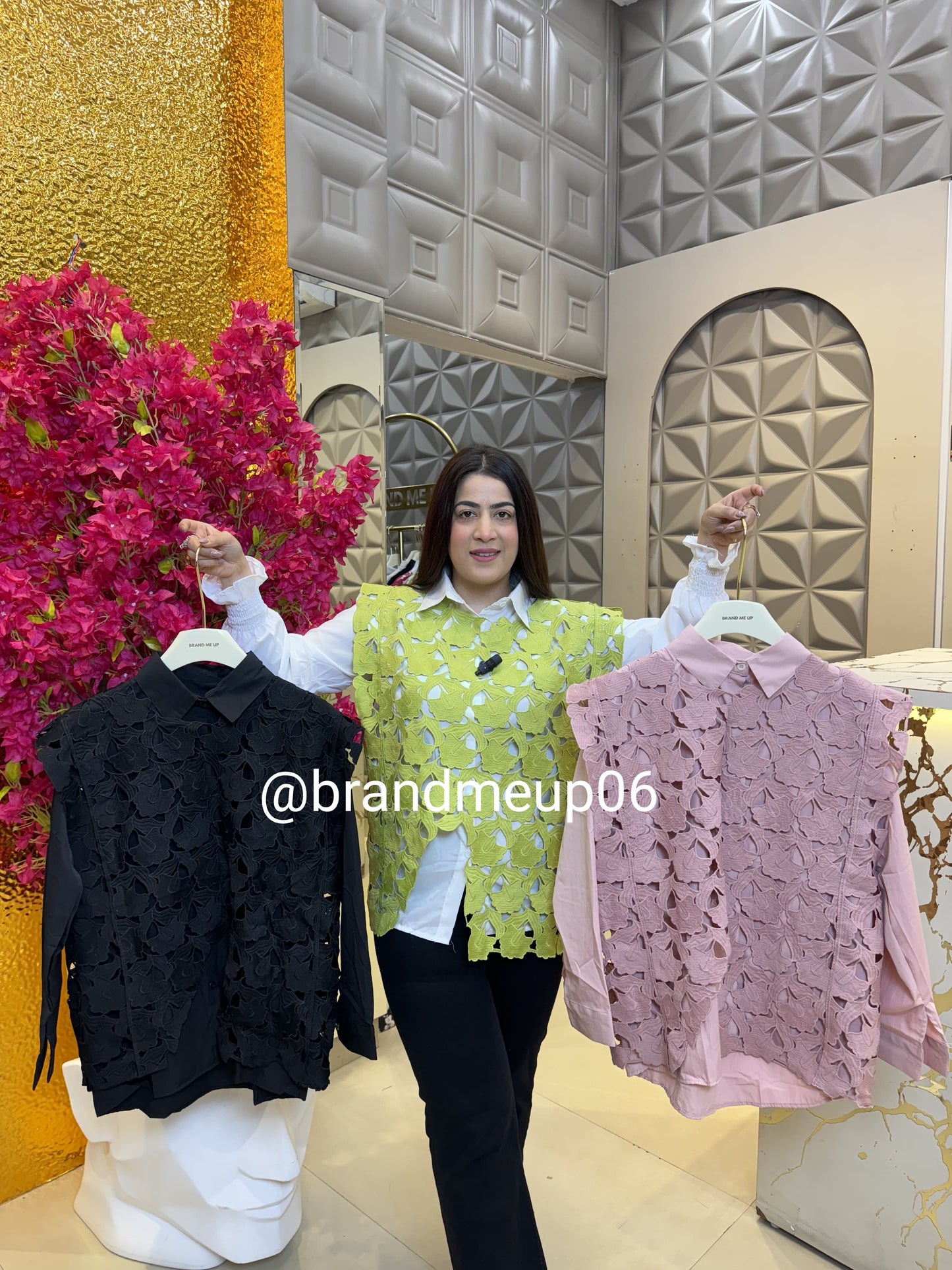 Shirt With Crochet Top (PRM-355)