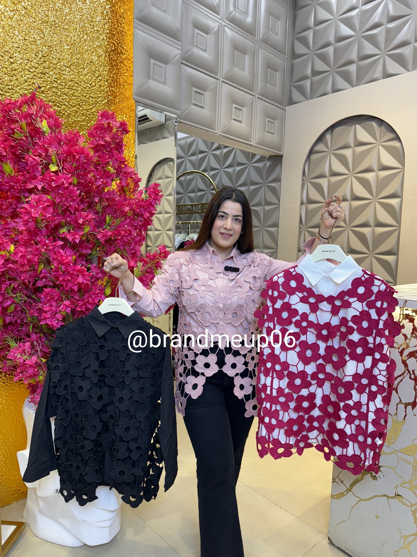 Shirt With Crochet Top (PRM-358)