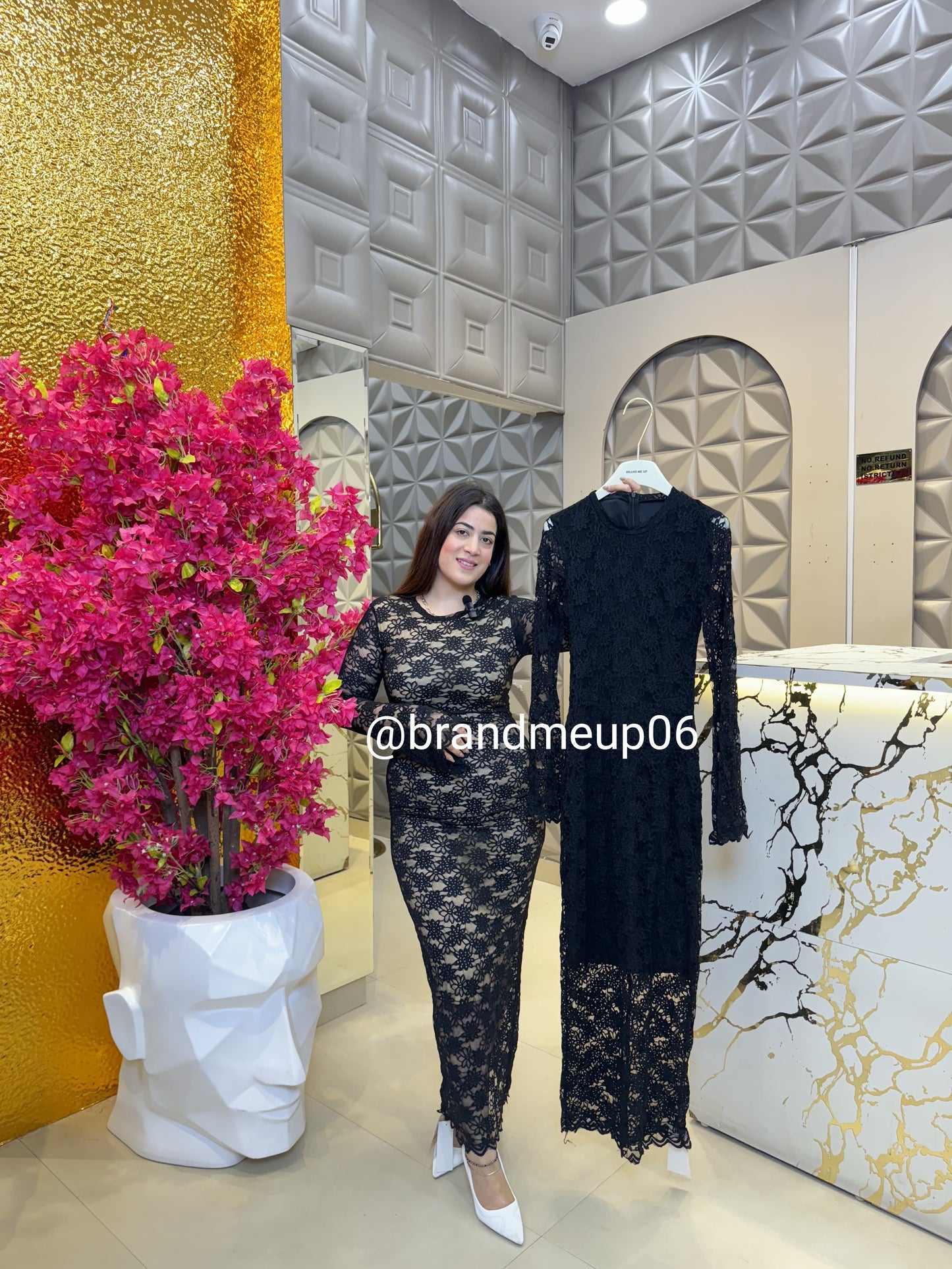 Flower Lace Dress (PRM-386)