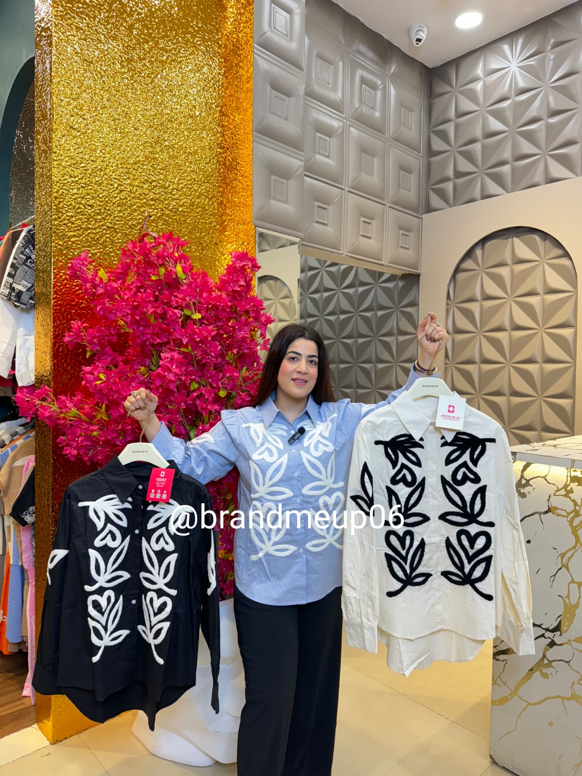 Cotton Embroidery Shirt (PRM-404)