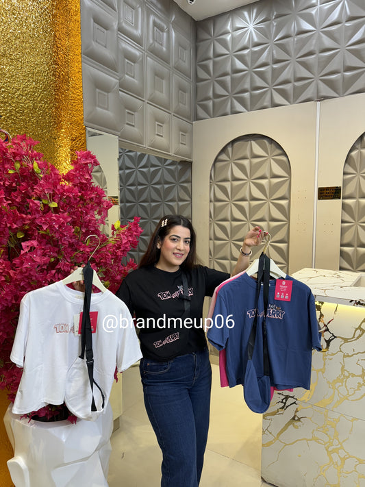 Cotton T-Shirt With Bag (TEE-146) TOM