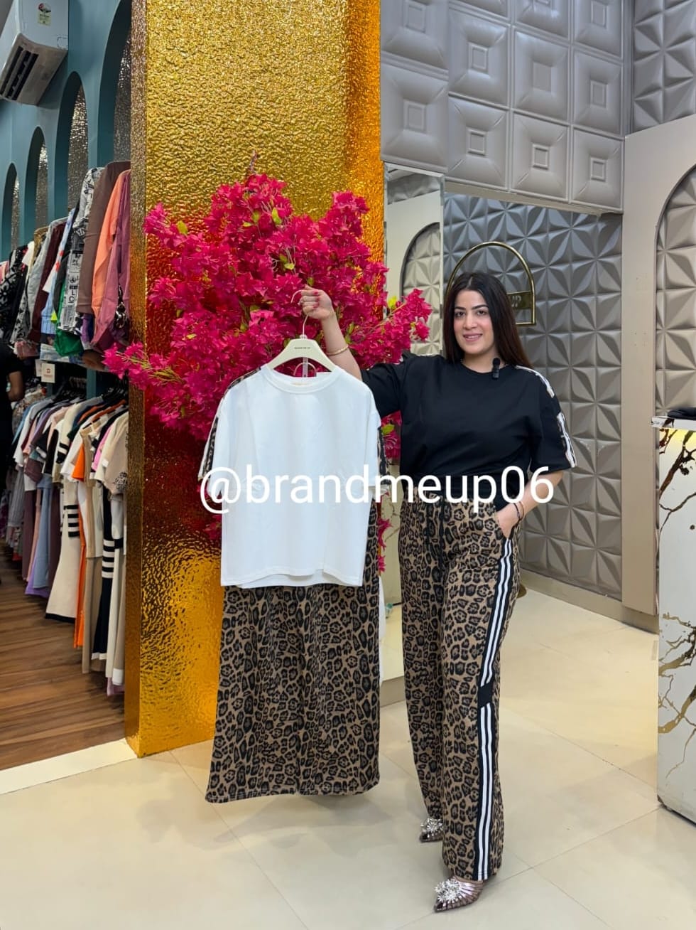 Brown Cheetah Imported Cord (PRM-431)