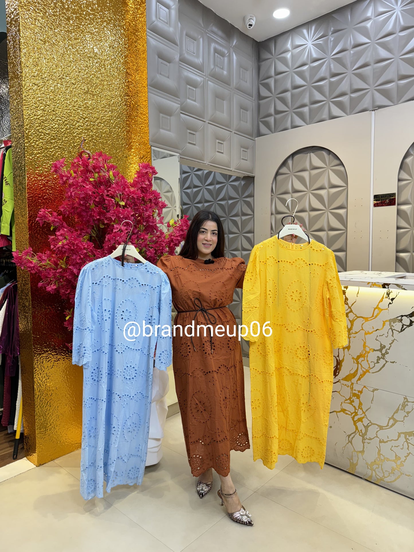 Dress With Inner And Belt (PRM-440)