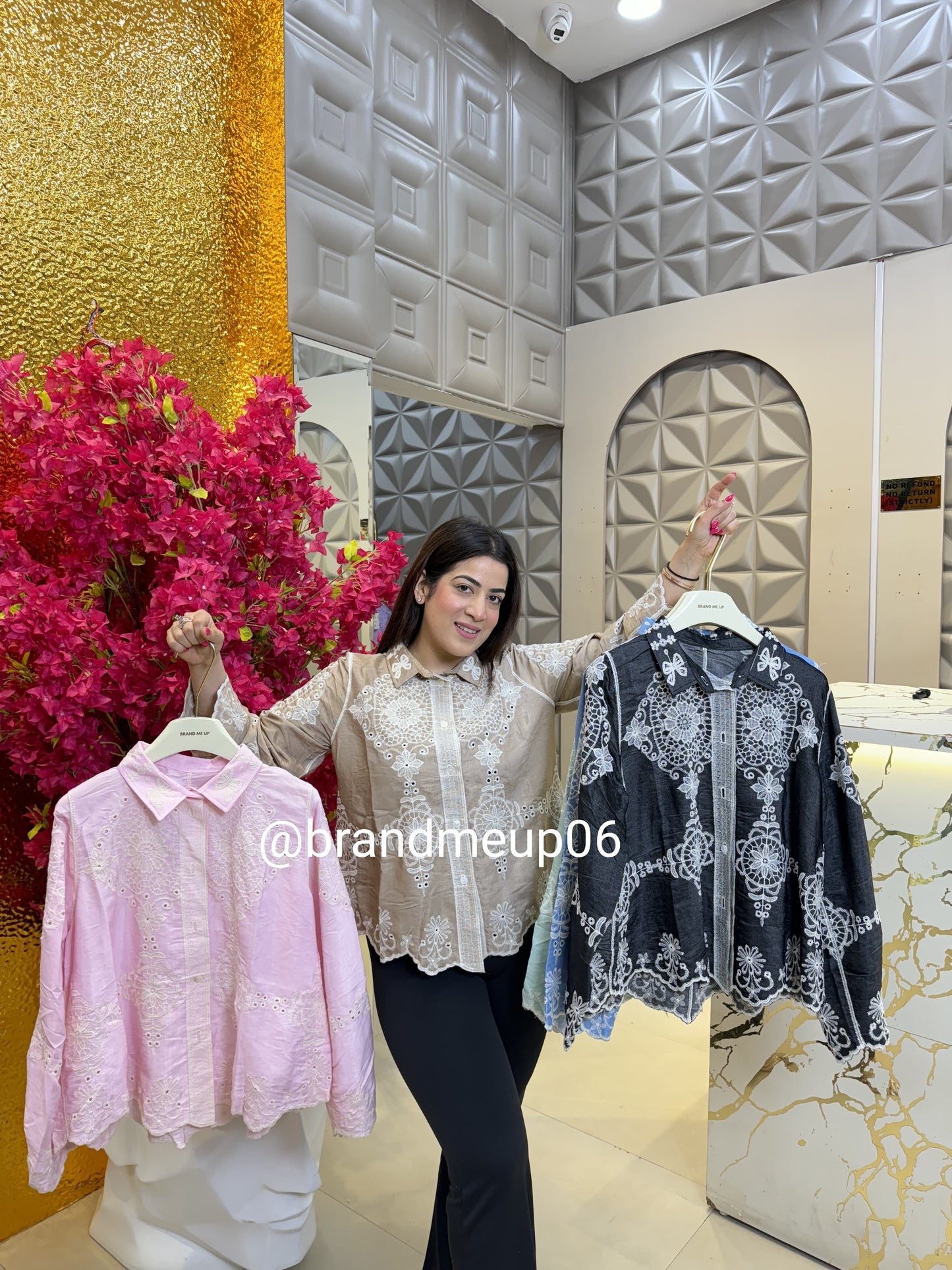 Cotton Embroidery Shirt (PRM-442)