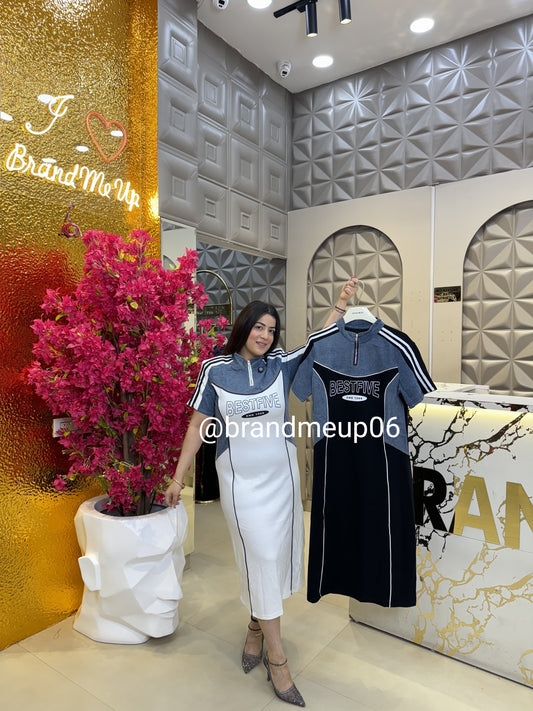 Imported Stretchable denim Dress (PRM-482)