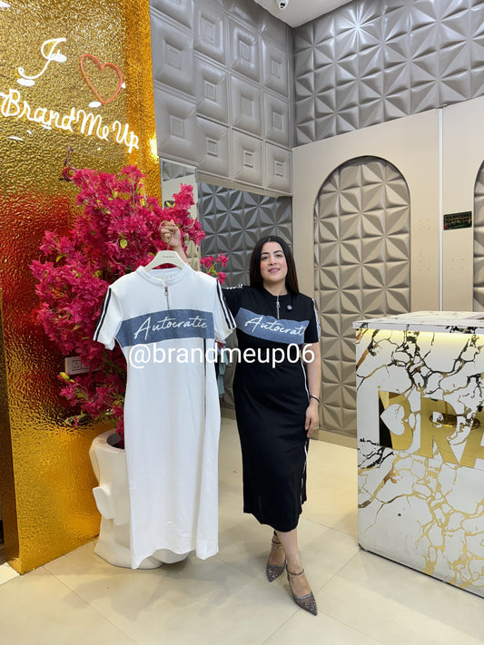 Stretchable Denim Dress With Pocket (PRM-504)