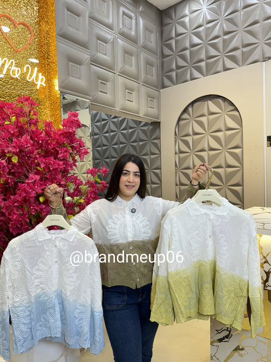 Ombre Embroidery Shirt Floral (PRM-520)