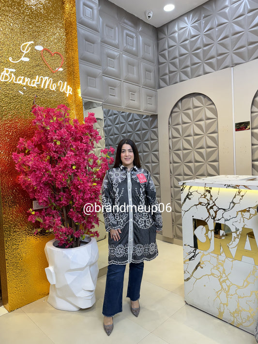 Full Embroidery Long Top (PRM-522)