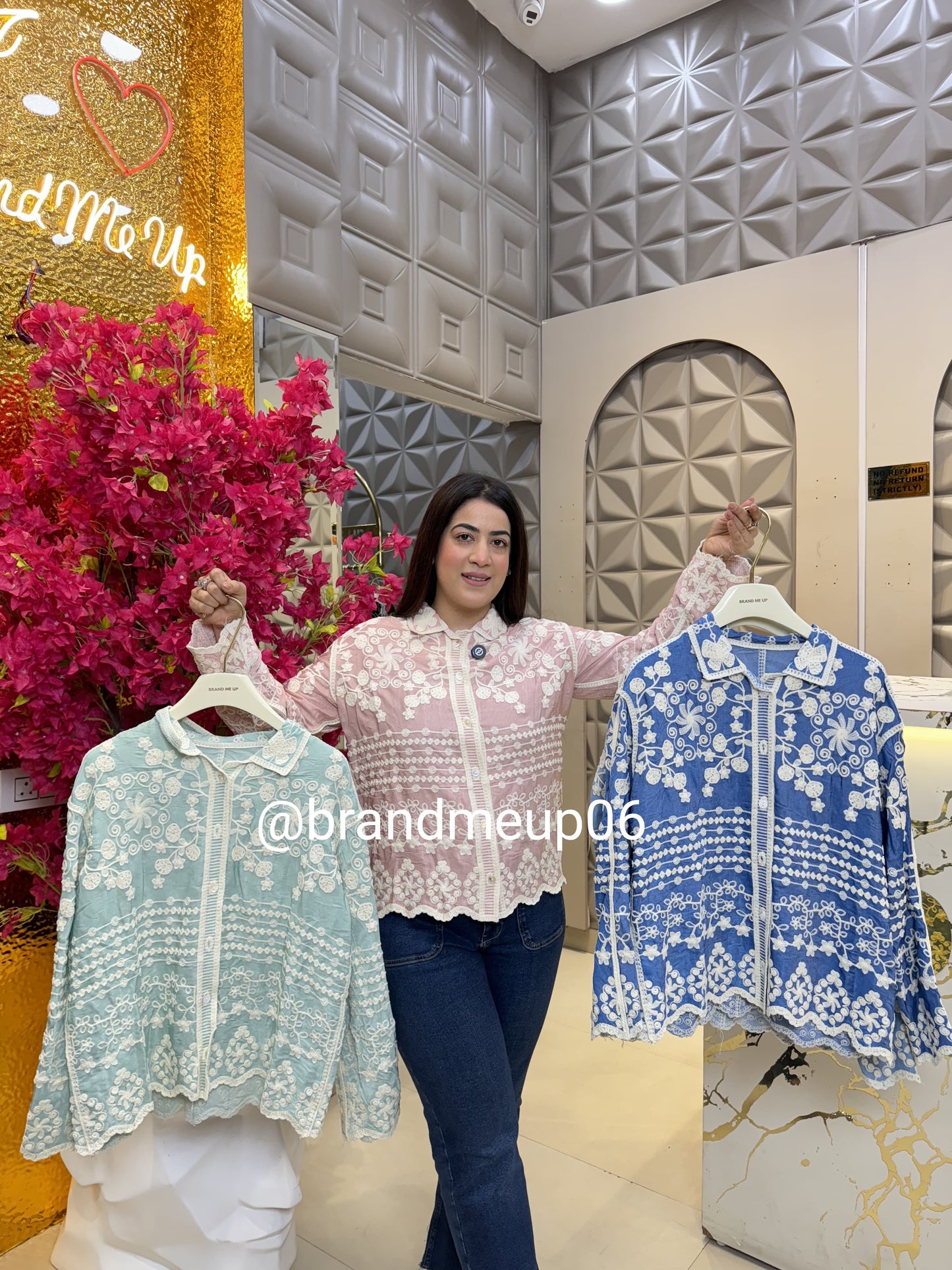 Embroidery Shirt Floral (PRM-515)