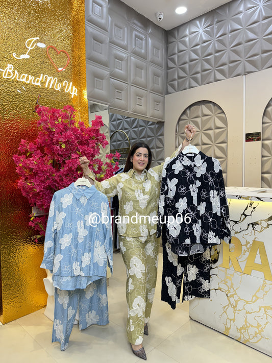 Full Embroidery With Rhinestone Cord (PRM-538)