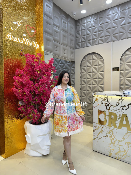 Multi Printed Dress (PRM-552)