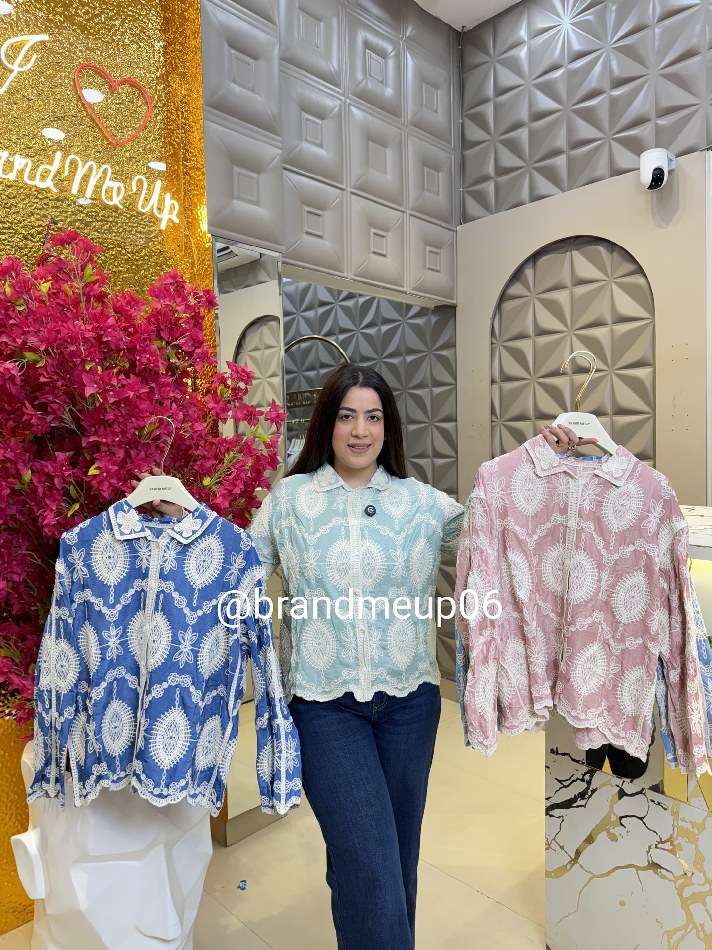 Embroidery Shirt Leaf (PRM-579)