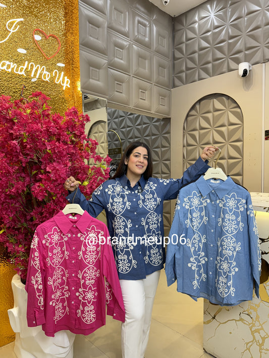 Imported Cotton Embroidery Shirt (PRM-613)