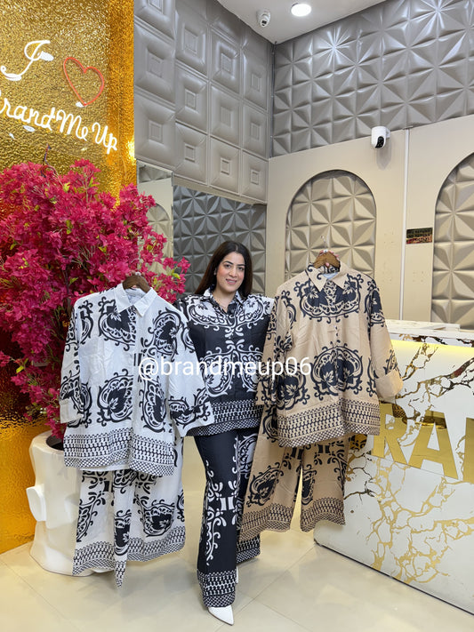 Linen Cord Set With Pocket (SET424)