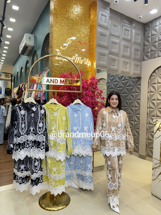 Imported Embroidery Cord With Lace Details (PRM-618)