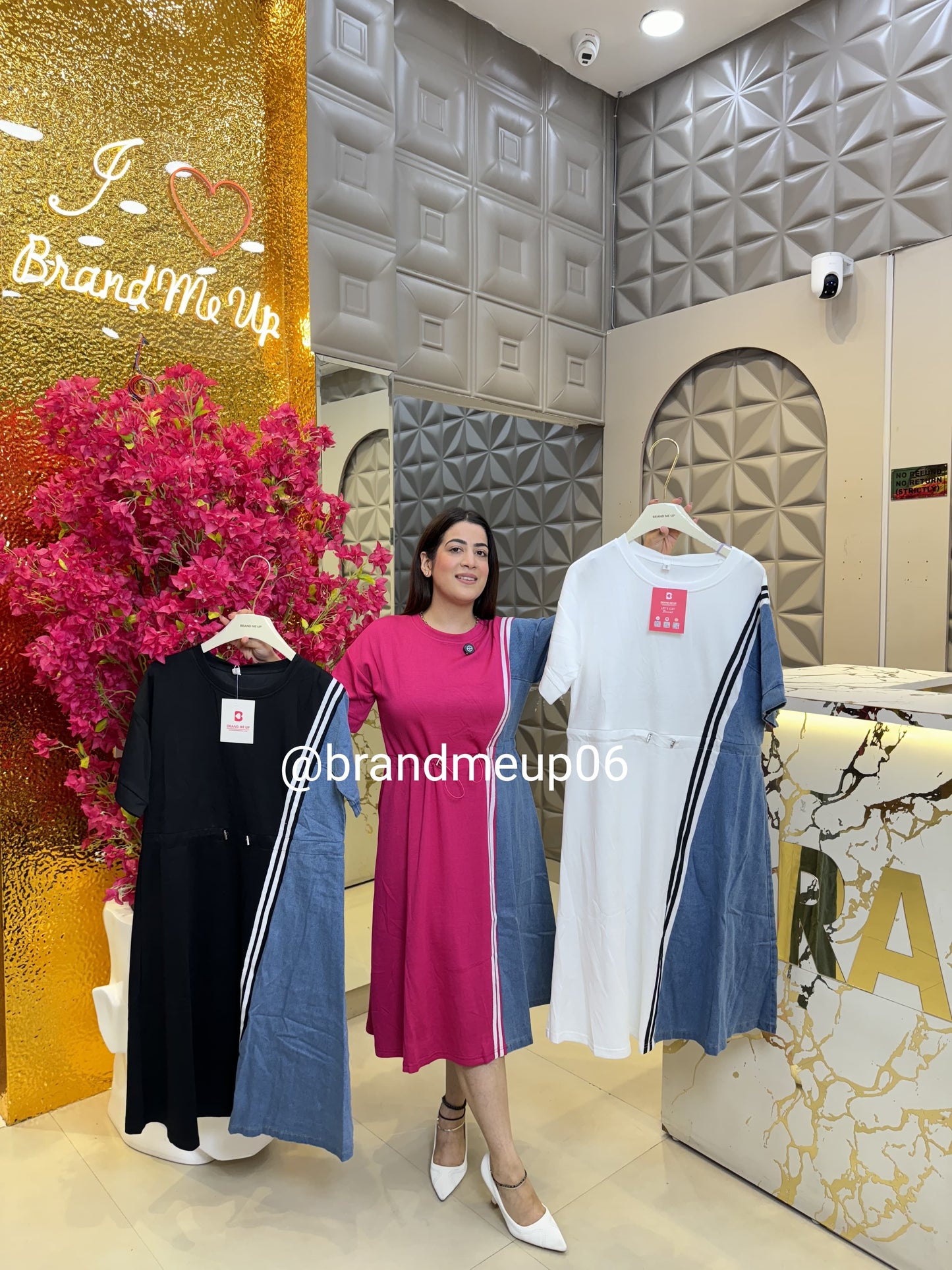 Denim Dress With Adjuster (PRM-634)