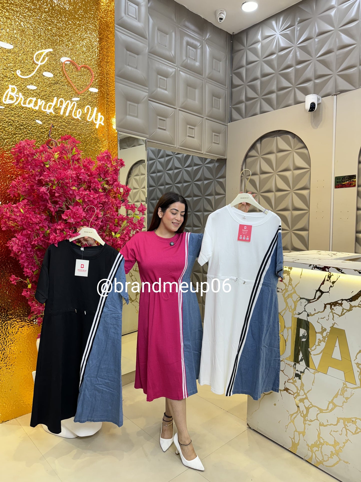 Denim Dress With Adjuster (PRM-634)