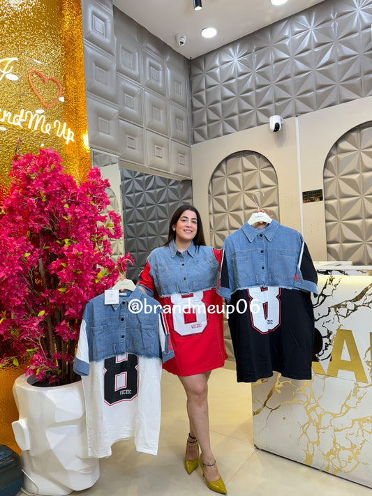 Denim Designer Dress (PRM-656)