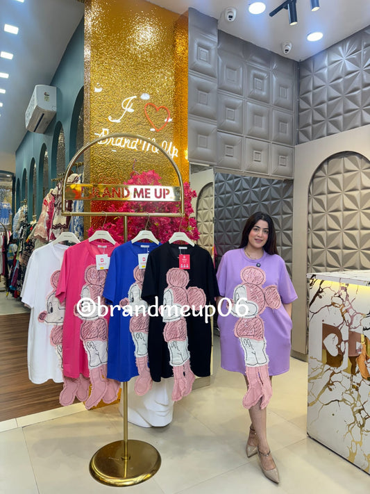 Imported Stretchable Dress With Pocket 3D Mouse (PRM-659)