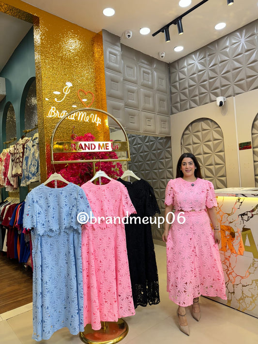 Lace Top And Skirt (PRM-660)