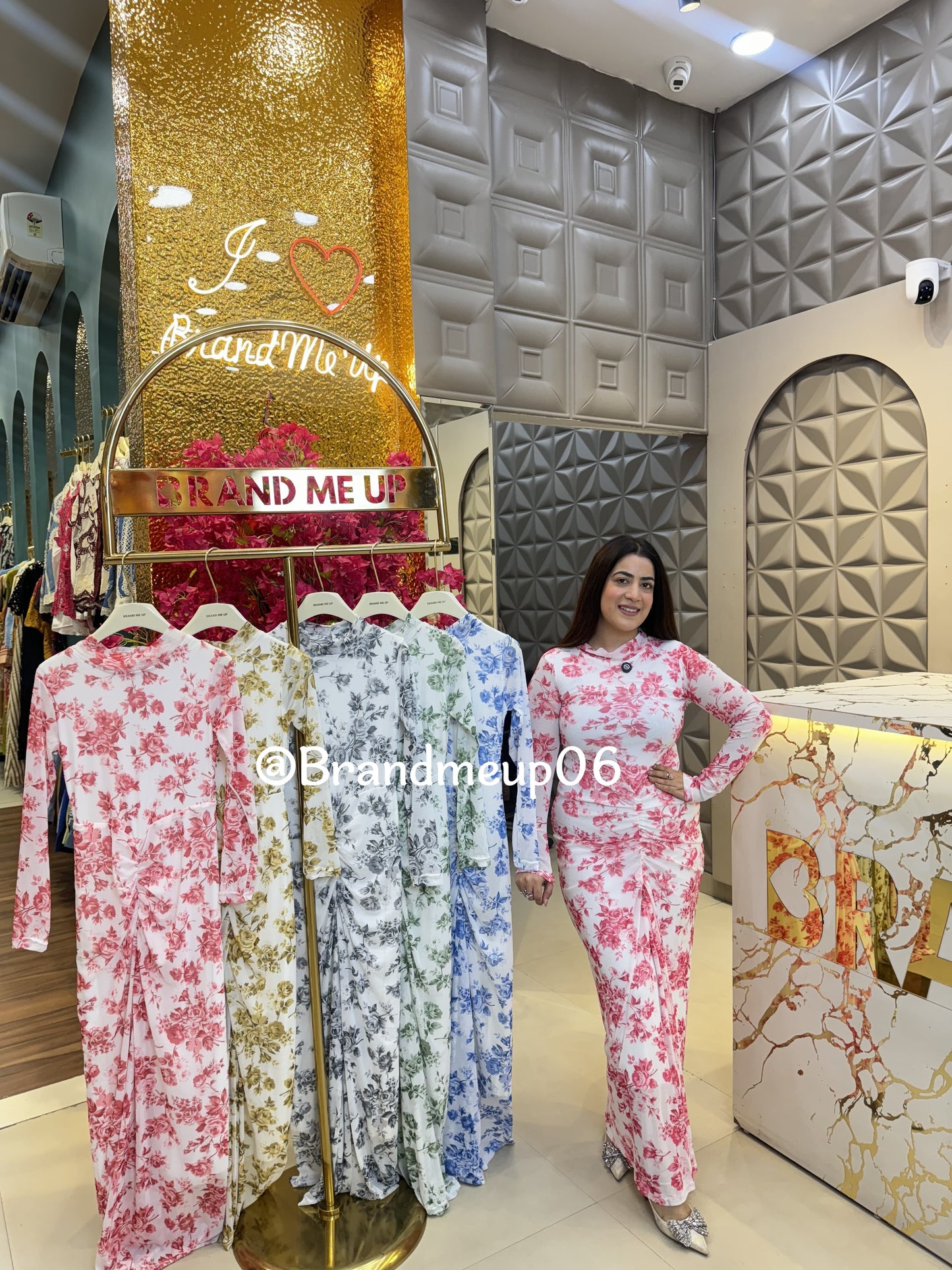 Powernet Print Dress (DRESS-331)