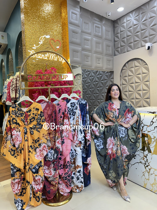 Printed Kaftan Dress (DRESS-332)