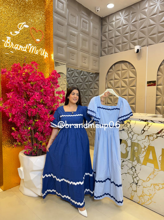 COTTON MAXI DRESS (PRM-671)