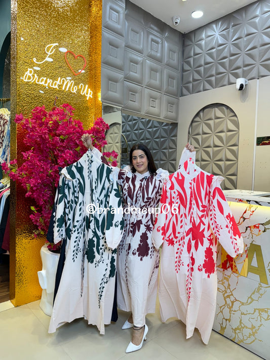 PRINTED DRESS WITH BELT (DRESS-333)