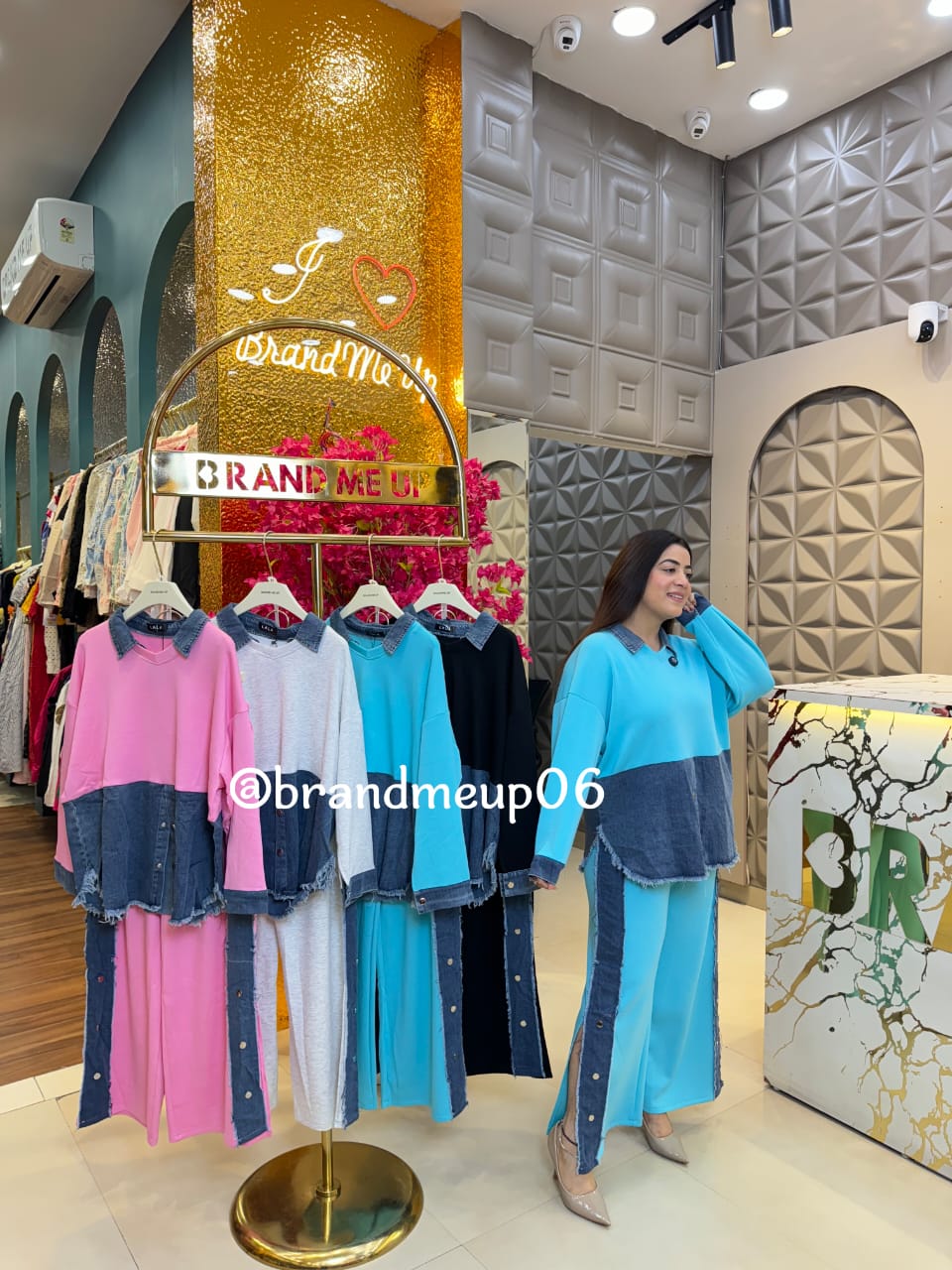 Full Sleeves Imported Cord With Denim (PRM-687)