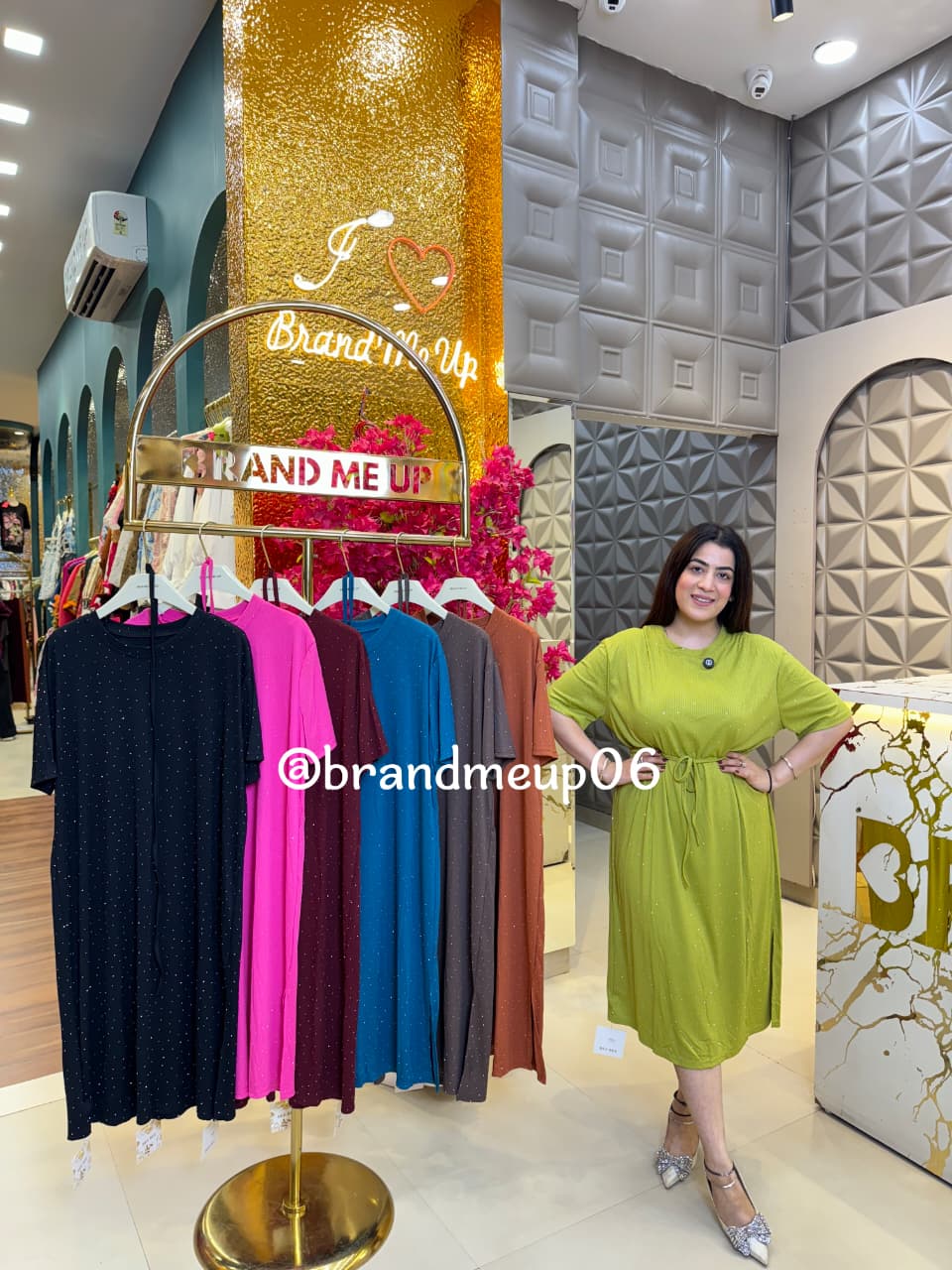 IMPORTED RHINESTONE DRESS WITH BELT (PRM-703)