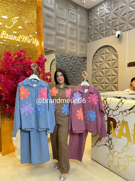 IMPORTED FLOWER PATCH CORDT (PRM-718)