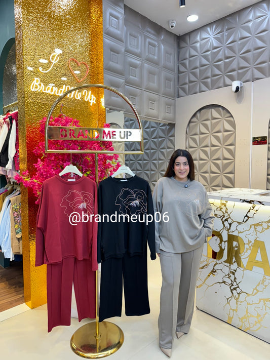 PREWINTER DESIGNER CORD SET (PRM-731) PEARL ROSE DESIGN