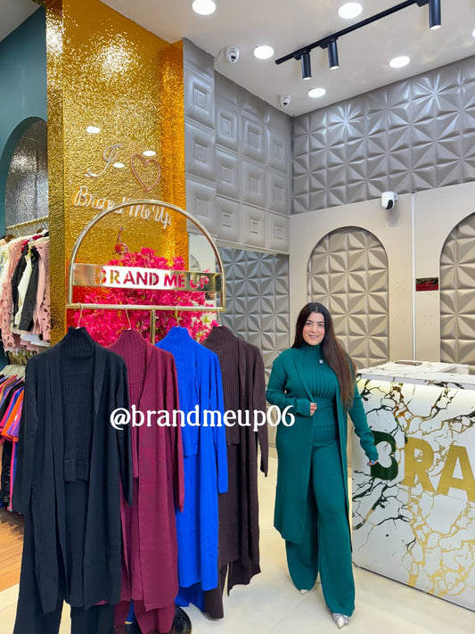 WOOLEN 3PCS LONG SHRUG CORD (IMP-500)