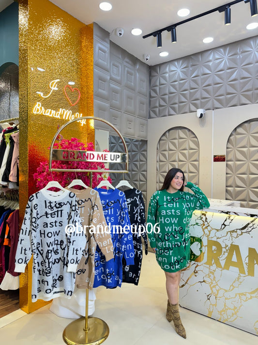 WOOLEN LONG DRESS TELL (IMP-524)