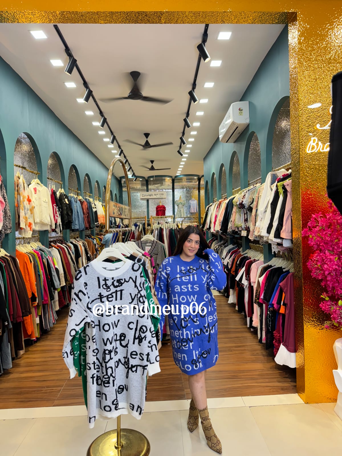 WOOLEN LONG DRESS TELL (IMP-524)