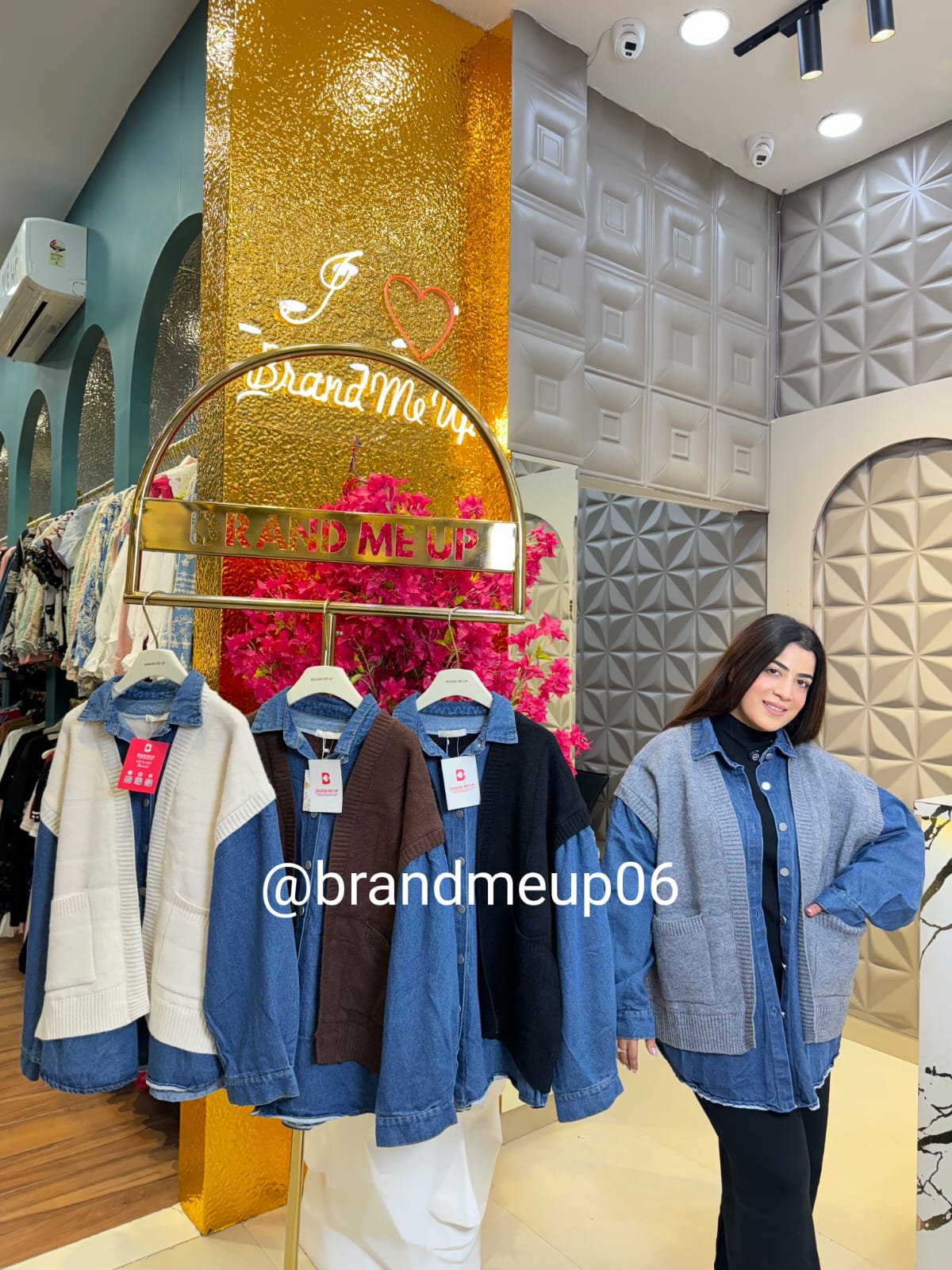 WOOLEN DESIGNER DENIM CARDIGAN (IMP-544)