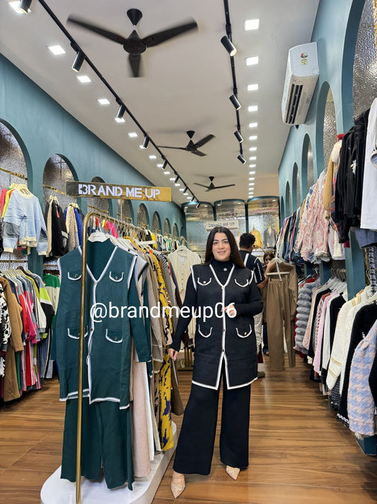 WOOLEN CORD WITH HALF SLEEVES JACKET (IMP-566)