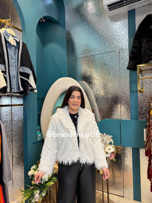 GLITTERY FUR JACKET (IMP-579)
