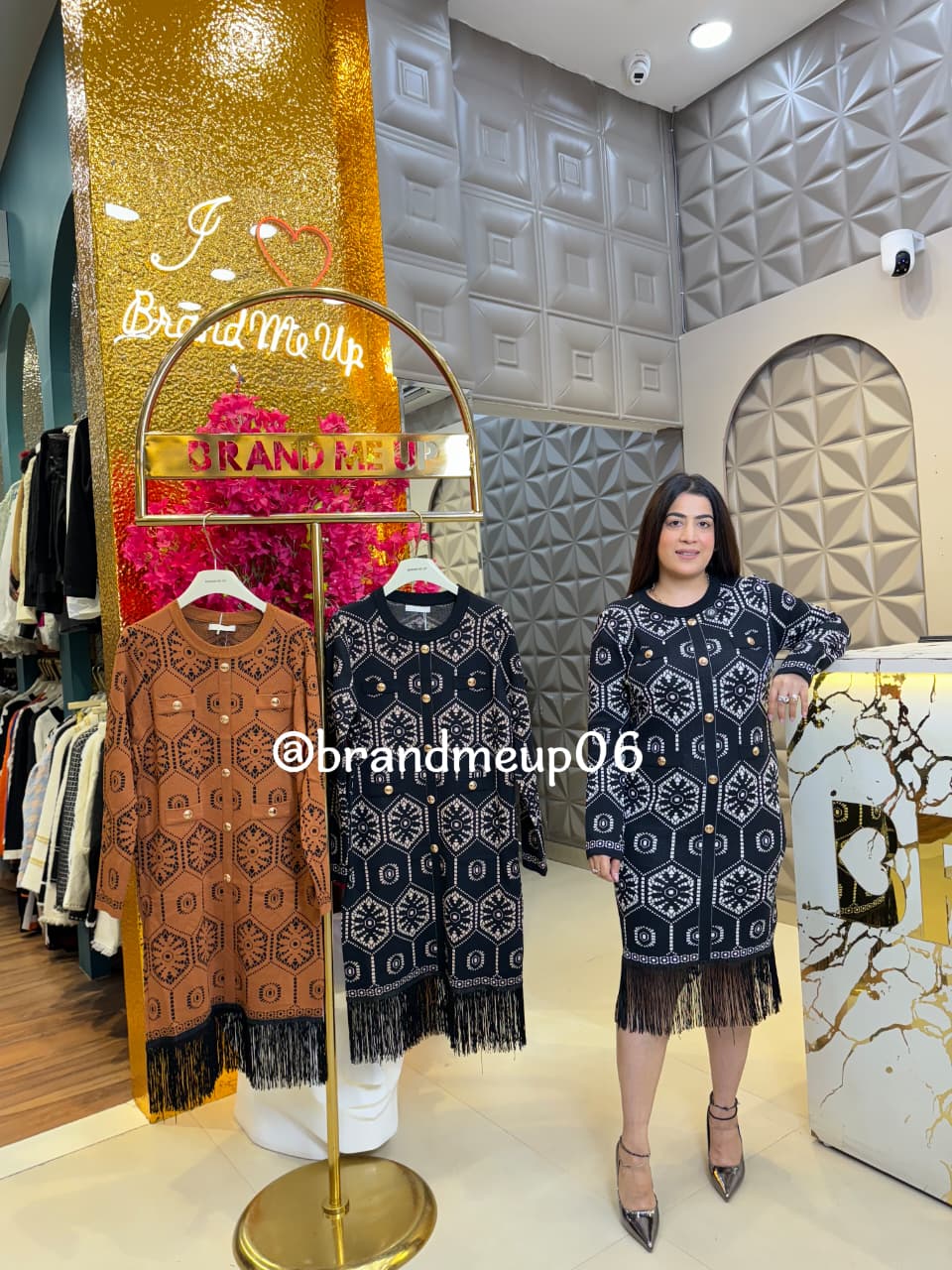 WOOLEN FRINGE DRESS (IMP-583)