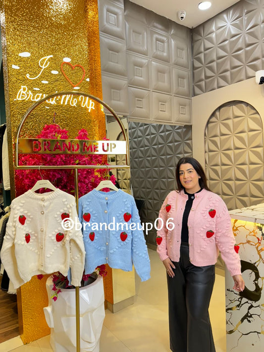 CUTE SMALL STRAWBERRY CARDIGAN (IMP-593)