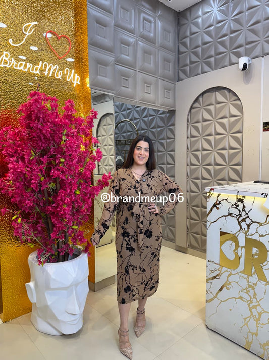 ROSE POWER NET DRESS (DRESS-338)