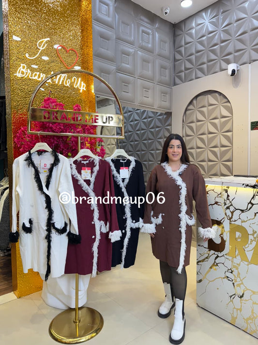 WOOLEN DESIGNER FRILL DRESS (IMP-607)